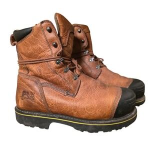 Timberland PRO Titan Safety Toe Brown Leather Work Boots 12W 99524 Smartwool Men